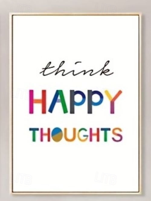 Affiche sur toile avec citations inspirantes et colorées, peinture décorative murale simple pour salon, chambre à coucher, décoration d'intérieur, sans cadre de 2026 ? $12.99 –P6