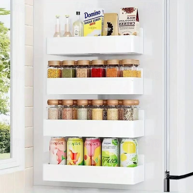 2pcs Large Magnetic Storage Baskets, No Drilling or Adhesive, Removable Multi-Purpose Racks for Fridge, Microwave, Washer Side, Magnetic Spice Organizer for Kitchen 2025 - $18.99 –P3