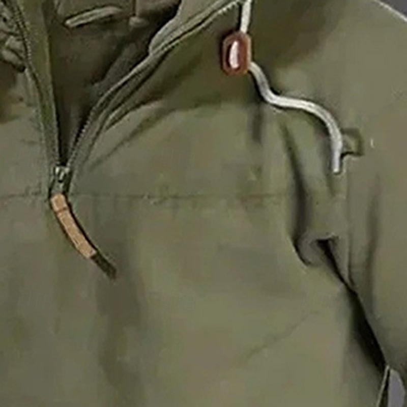 Homme Sweat à capuche Sweat à capuche quart zippé Sweat à capuche tactique militaire Noir Vert Véronèse bleu marine Chameau À capuche Uni Poche Avant Quart de zip Sport & Loisir Occasionnel Quotidien de 2025 ? $26.99 –P5
