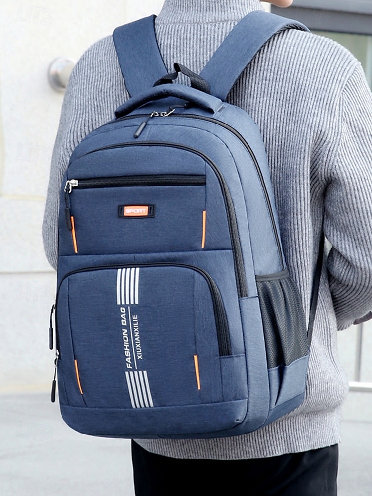 Férfi vízálló és karcálló laptop hátizsák - tartós, nagy kapacitású iskolai és munkahelyi táska diákoknak, szakembereknek és utazóknak 2025 - $24.99 –P2