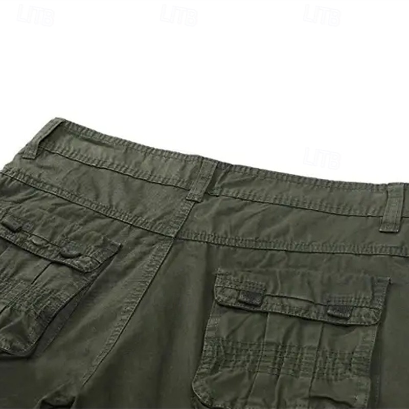 Homme Pantalons Cargo Pantalons Boutons Multi-poches Uni Portable Extérieur Quotidien Camping & Randonnée Mode Classique Noir Jaune de 2025 ? $32.99 –P4
