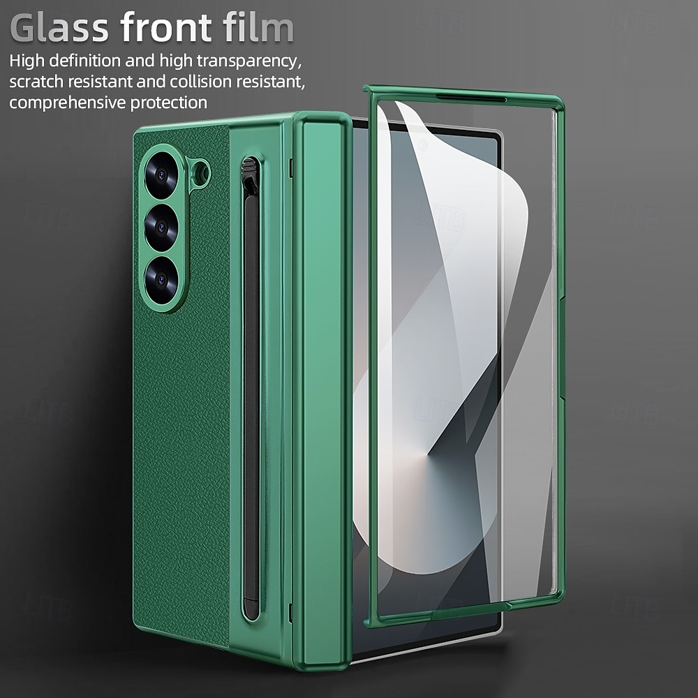 Phone Case For Samsung Galaxy Z Fold 7 Z Fold 6 Z Fold 5 Z Fold 4 Back Cover Full Body Protective Shockproof Retro PU Leather 2025 - $32.99 –P5