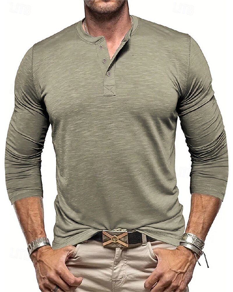 Per uomo Camicia da escursionismo cima dell'escursionismo Camicia Henley Manica Lunga Maglietta Top Esterno Leggero Traspirante Zip a un quarto Poliestere Nero Bianco Blu marino Tennis Golf Corsa del 2025 a $19.99 –P14
