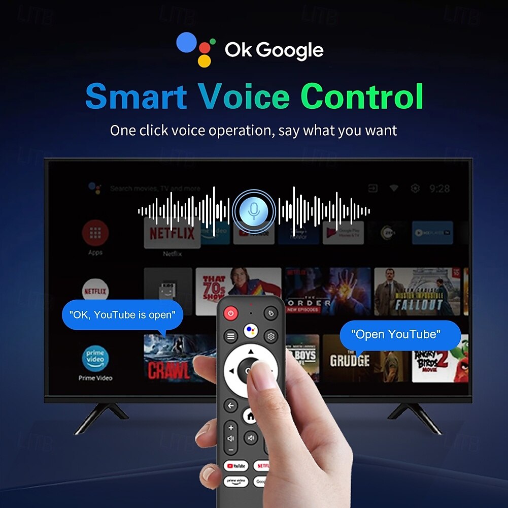 Mortal TV Box T1Mini Android 14 Voice Chromecast TV RockChip 3518 Multi-Core 4K Wifi6 BT5.0 16GB USB3.0 Video Games Set-Top Box 2025 - $38.99 –P3