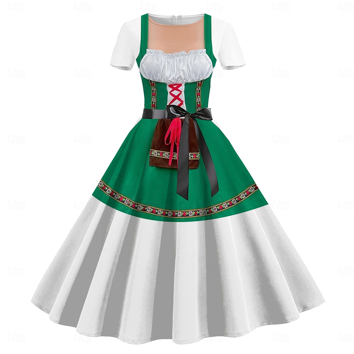 Vestidos bávaro Munich Alemán alpino Gráfico para Mujer Adulto Impresión 3D  para Carnaval Cerveza Oktoberfest Fiesta 2026 - $30.99 –P4