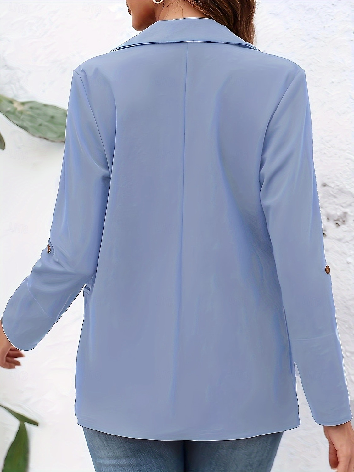 Damen Blazer Bequem Atmungsaktiv Knöpfe Mode Modern Einfach Arbeit Täglich Regulär Umlegekragen Normale Passform Langarm Oberbekleidung Schwarz Rote Burgunderrot Frühling Herbst 2025 - $31.99 –P7