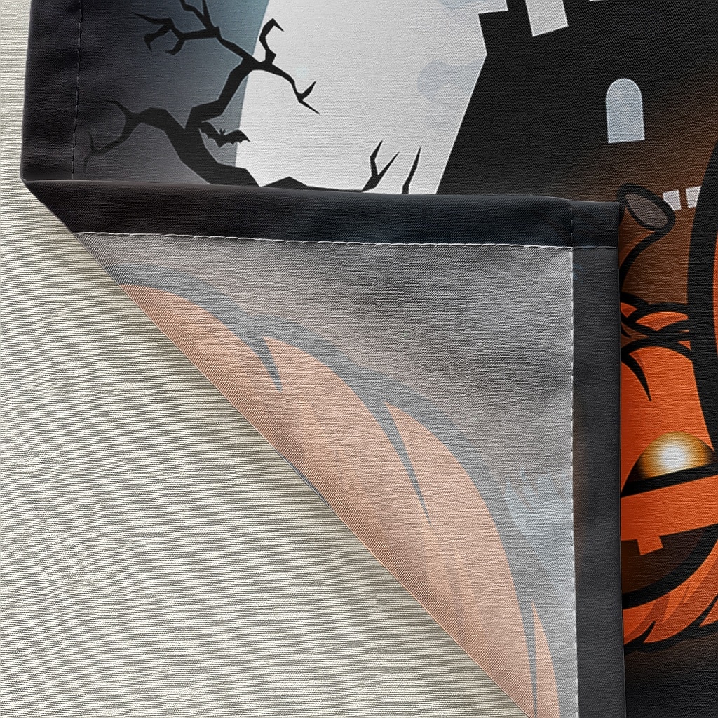 Halloweenský sprchový závěs s háčky, polyesterový, pratelný, voděodolný, vzorovaný, koupelnová vana, dekorace 2025 - $21.99 –P13