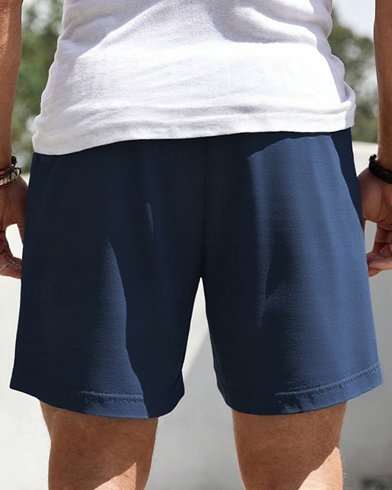 Per uomo Shorts Pantaloncini Estivi Pantaloncini casual Tasca Elastico in vita Coulisse Semplice Comodità Traspirante Corto All'aperto Vacanza Canotta sportiva Casual Nero Bianco Micro-elastico del 2025 a $15.49 –P14