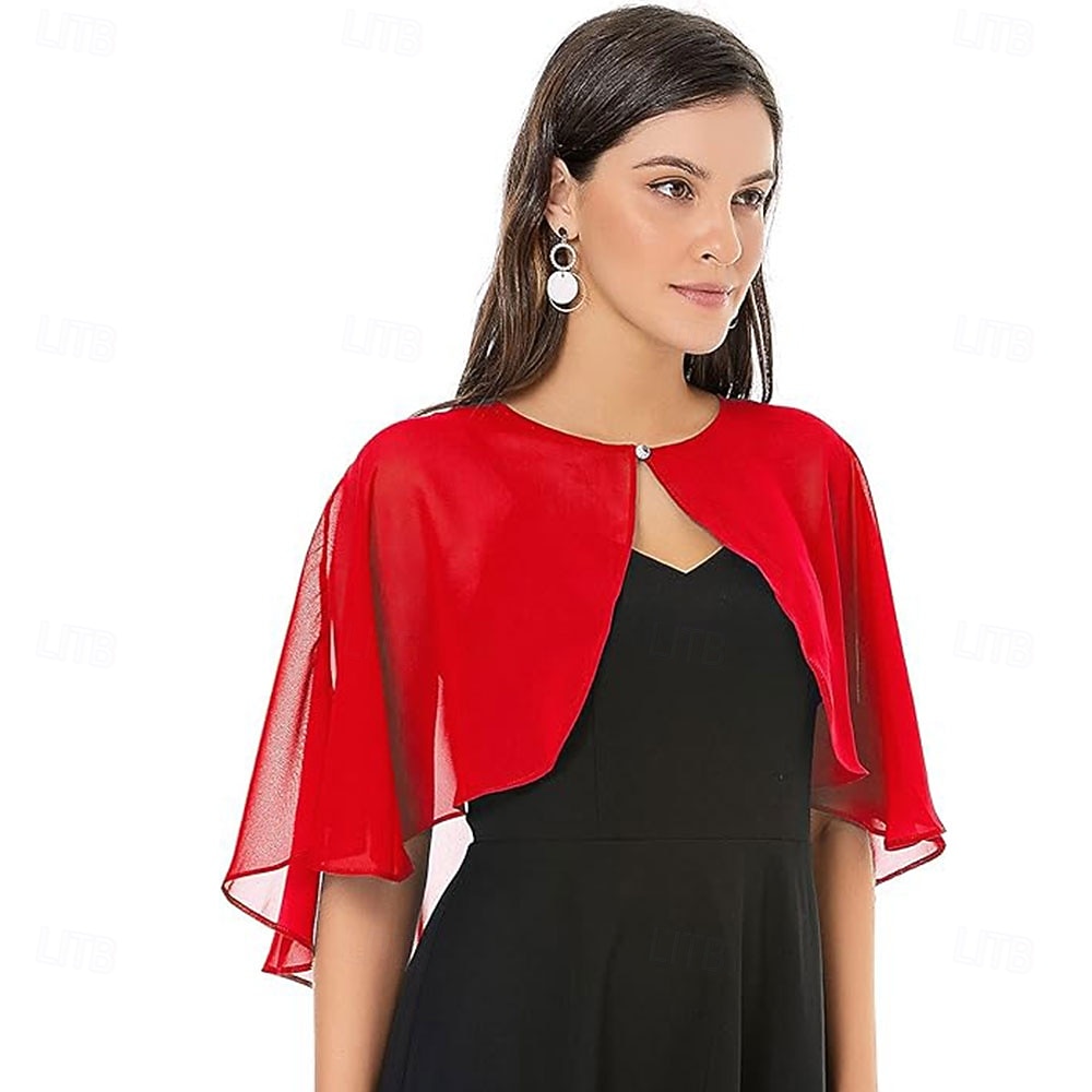 Shawl and Wraps for Evening Dress Chiffon Shawls Wedding Shrug Guest Bridesmaid Cape Scarves for Womens 2025 - $14.99 –P12