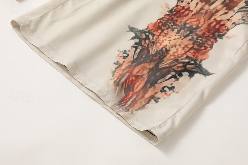 Per donna Pantaloni Pantaloni Palazzo Moda Boho Lunghezza intera Vita Alta Floreale Elastico in vita Comodo Confortevole Micro-elastico Streetwear Abbigliamento quotidiano Uscire Cachi Estate del 2025 a $17.99 –P7
