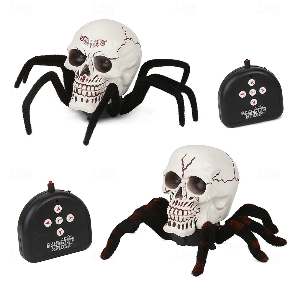 Halloween Skeleton Decor Remote Control Toy, Scary Prank Tarantula Spider with Skeleton Design, Creepy Crawling Electric RC Toy for Haunted House, Trick Props, Kids & Adults Party Favor 2025 - $37.99 –P8