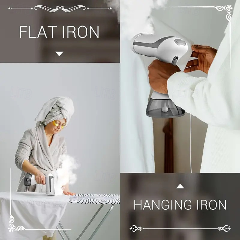 2025年 衣類用のポータブルハンドヘルドスチームアイロン - 素早く加熱し、繊維のしわを取り除きます。旅行や家庭での使用に最適です。  コレクション – $38.99 –P4