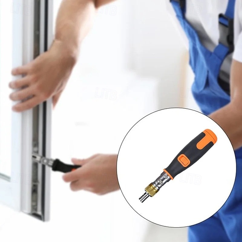 Juego de destornilladores de trinquete, diez en uno, kit de destornilladores de trinquete reversibles multiángulo portátiles con puntas Phillips, ranuradas y Torx, herramienta manual compacta para 2025 - $25.99 –P7