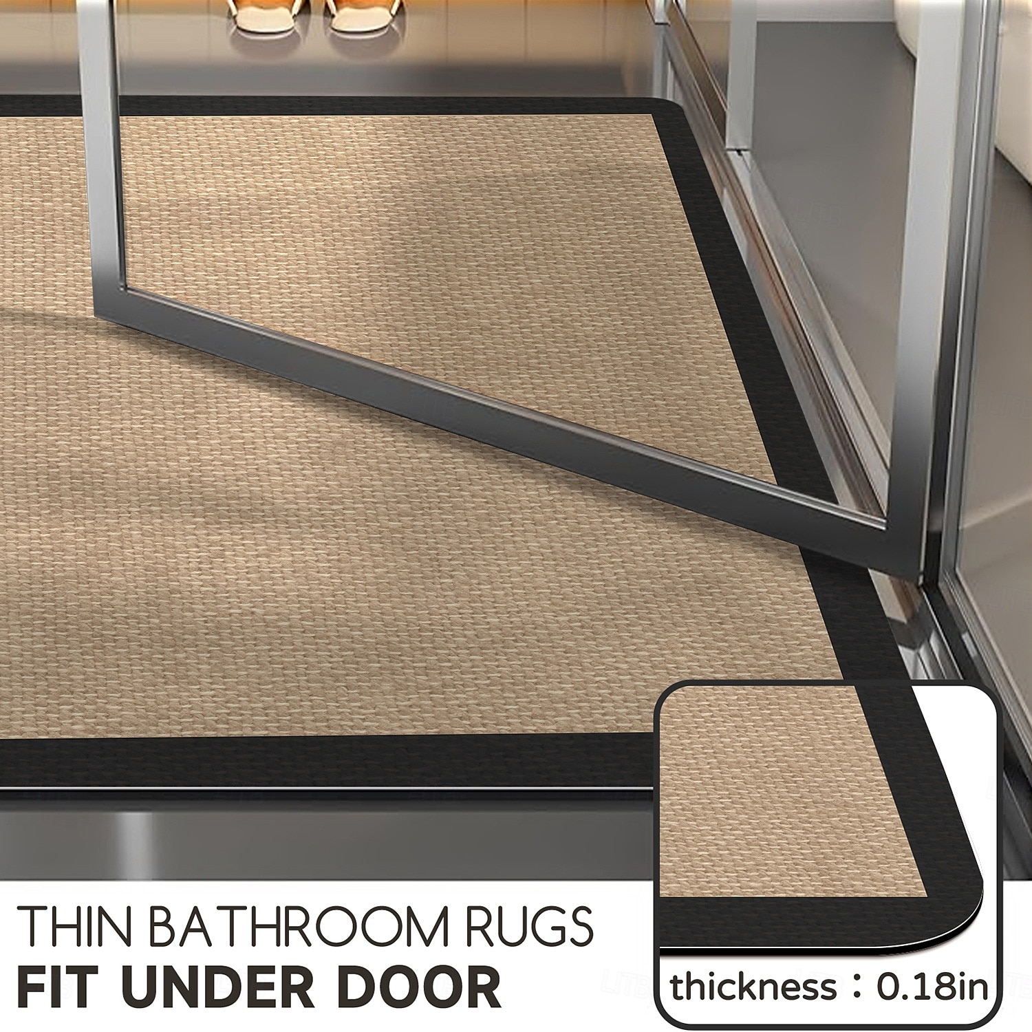 Коврик для ванной, мягкий, из диатомита, абсорбирующий, быстросохнущий, нескользящий, коврик для туалета, коврик для душевой комнаты, прихожей, туалетной комнаты, ковер для двери 2026 - $12.99 –P5