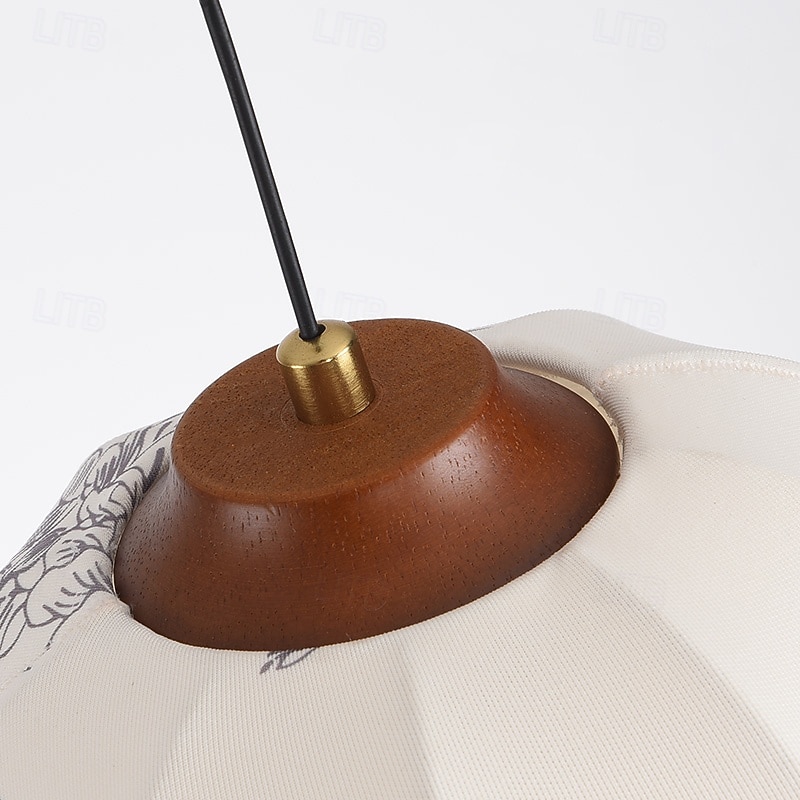 Country Nature Inspired Pendant Light, Fabric Material, 20cm Height, Warm White/White Light, E26 E27, Adjustable Chain 2026 - $156.99 –P3