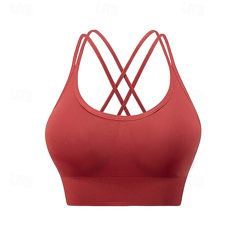 Soutien-gorge Rembourré Haut de Soutien-Gorge Soutien-Gorges de Sport Femmes Soutien-Gorges de Sport ​Brassière Soutien-Gorge Top Réglable Séchage Rapide Léger Entraînement en salle Danse Course Des de 2025 ? $18.99 –P3