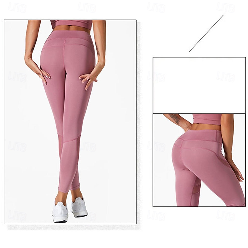 Per donna Leggings Collant Atletico Lunghezza al polpaccio Naturale Patchwork Patchwork Comodo Sollevamento glutei Controllo addominale Yoga Casual Quotidiano Nero Rosa Blu marino Blu Estate Primavera del 2025 a $14.99 –P11