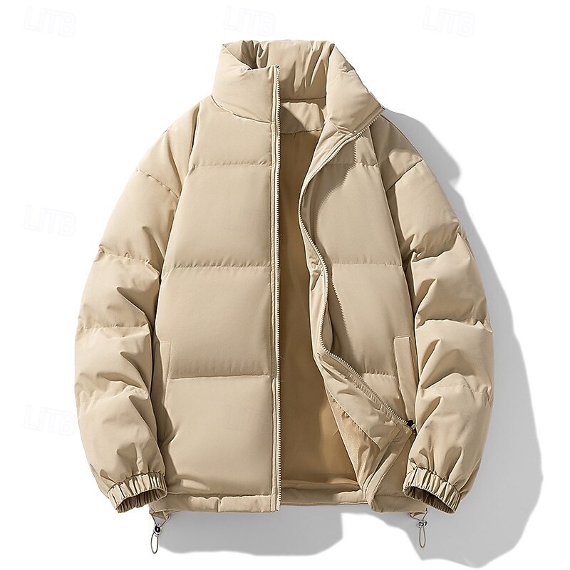 Herr Dam Pufferjacka Vinterjacka Utomhus Termisk Varm Vandringskläder Vandringskläder Vinter Överdelar Camping / vandring / grottforskning Resa Mörkgrå Mörkrosa Svart 2025 - $29.99 –P6
