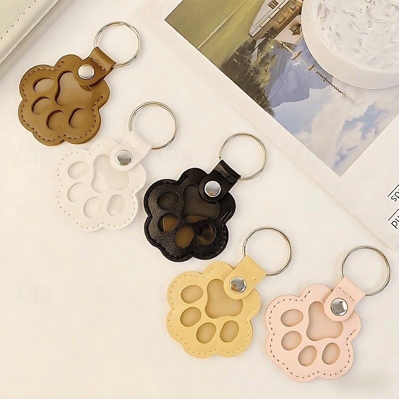 Portachiavi in pelle a forma di zampa di animale domestico, ciondolo creativo per conservare i ricordi dei peli di cane e gatto, grazioso accessorio per la decorazione di borsetta. del 2025 a $9.99 –P8