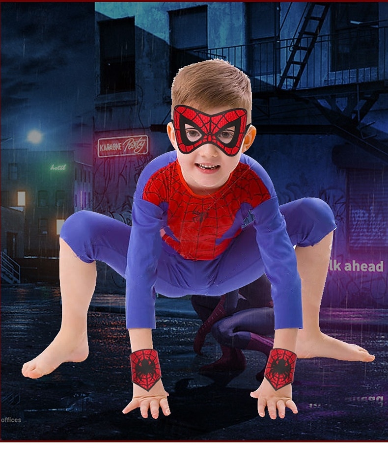 Mask Arm Guards Spider Superhero Half Face Kid's Unisex Boys' Halloween Carnival Party Performance Dress Up 2026 - $12.49 –P8