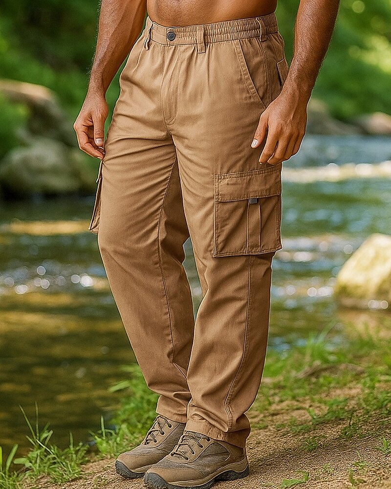 Herren Cargohosen Wanderhosen Außen Normale Passform Wasserdicht Winddicht Unterteile Tasche Schwarz Armeegrün Camping / Wandern Laufen S M L XL XXL 2025 - $18.49 –P1
