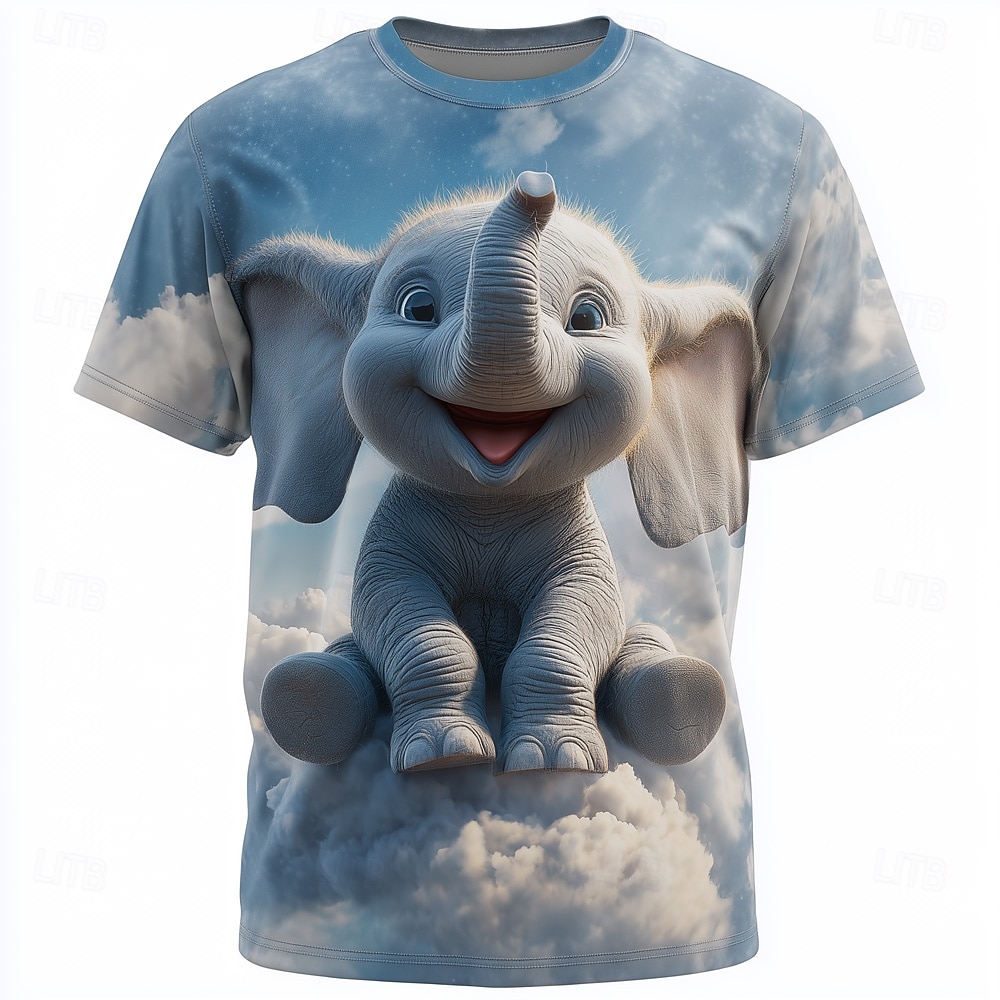 Herren Tier 3D Lustiges T-Shirt Kurzarm T-Shirt 3D Druck Rundhals Shirt Übertrieben Designer Party Street Casual Weiß 1 Blau Weiß 2 Sommer Frühling Alle Jahreszeiten Kleidung Apparel S M L XL 2026 - $19.49 –P1
