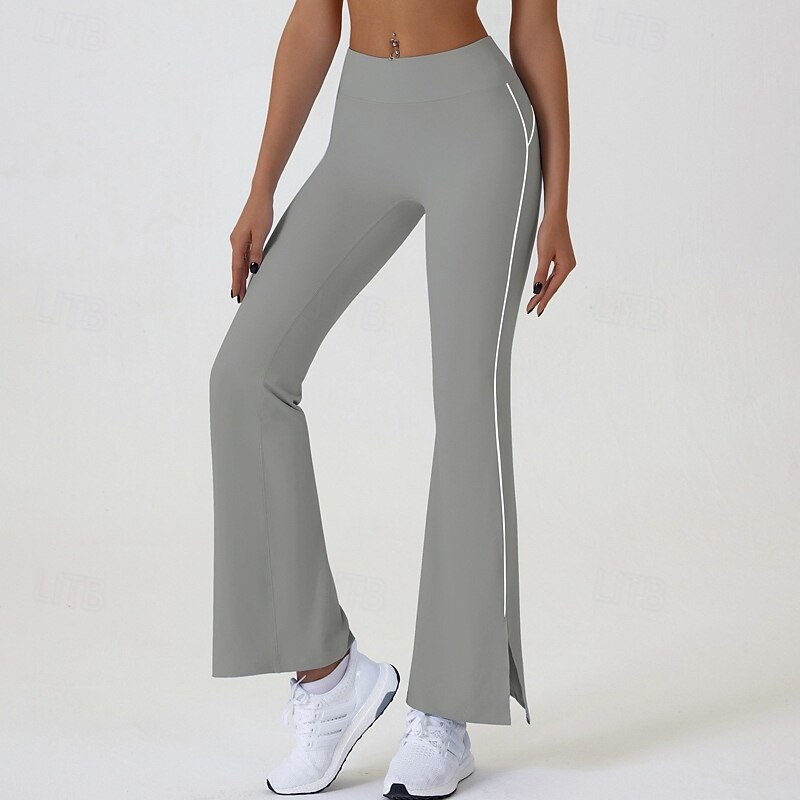 Per donna Pantaloni a zampa Leggings da yoga Controllo addominale Vita Alta Palestra Allenamento Atletico Pantaloni Tinta unica Nero Rosa Blu Autunno Gli sport Abbigliamento sportivo Vestibilit del 2025 a $27.99 –P4
