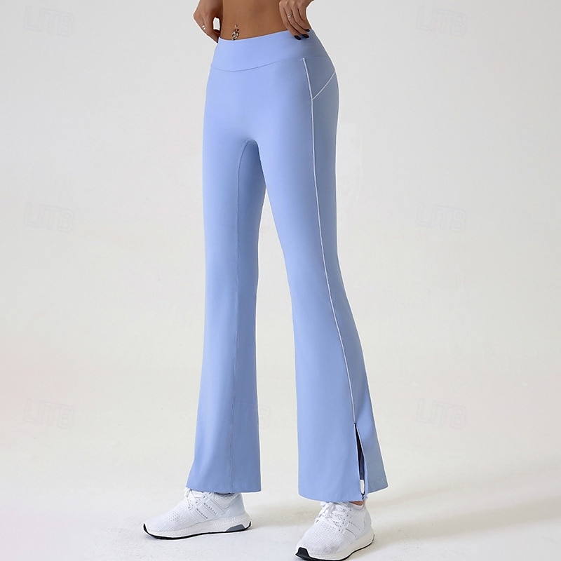 Per donna Pantaloni a zampa Leggings da yoga Controllo addominale Vita Alta Palestra Allenamento Atletico Pantaloni Tinta unica Nero Rosa Blu Autunno Gli sport Abbigliamento sportivo Vestibilit del 2025 a $27.99 –P6