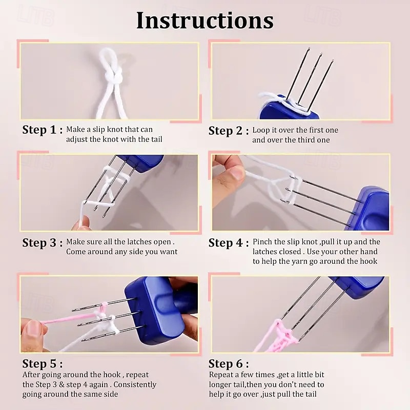 Set di utensili per uncinetto da 3/4, utensili per uncinetto, uncinetti per ricamo, utensili per uncinetto per cuciture o rifiniture di bordi. del 2025 a $15.99 –P7
