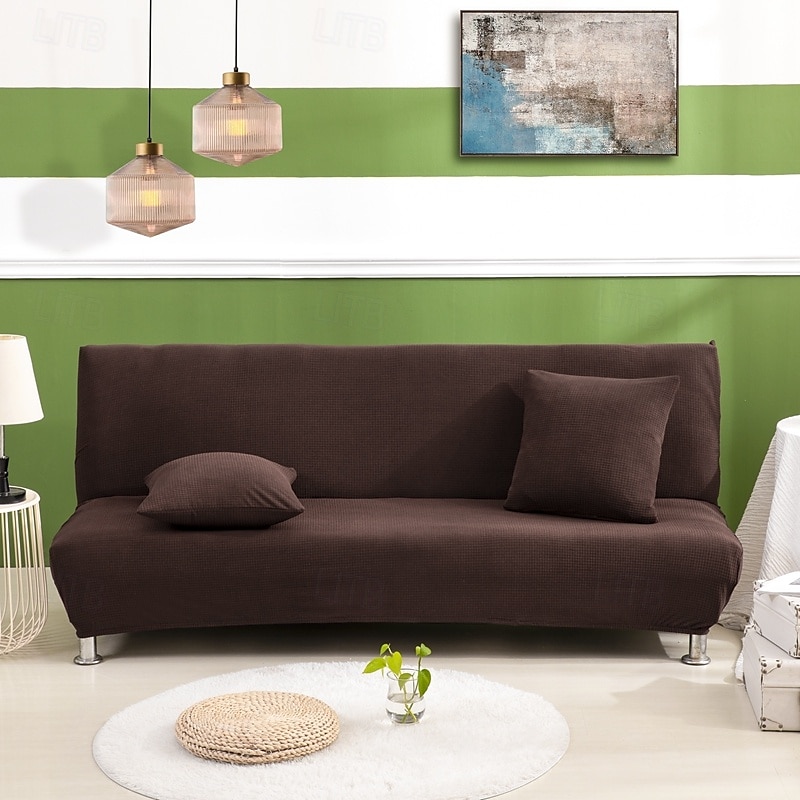 Capa de sofá-cama sem braços em tecido jacquard à prova d'água, decoração de ano novo, capa protetora elástica para banco de 2025 por $34.99 –P2