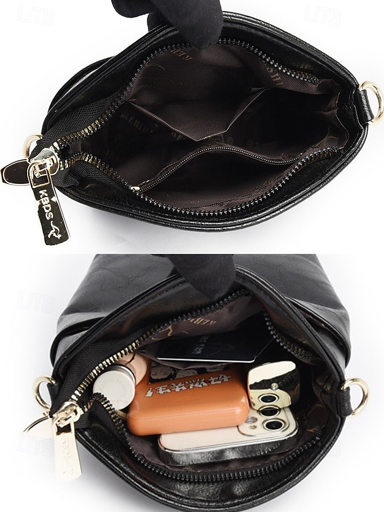 Women's Faux Leather Crossbody Bag with Multiple Compartments – Vintage Casual Shoulder Purse for Daily Commute, Shopping and Travel 2025 - $19.99 –P7