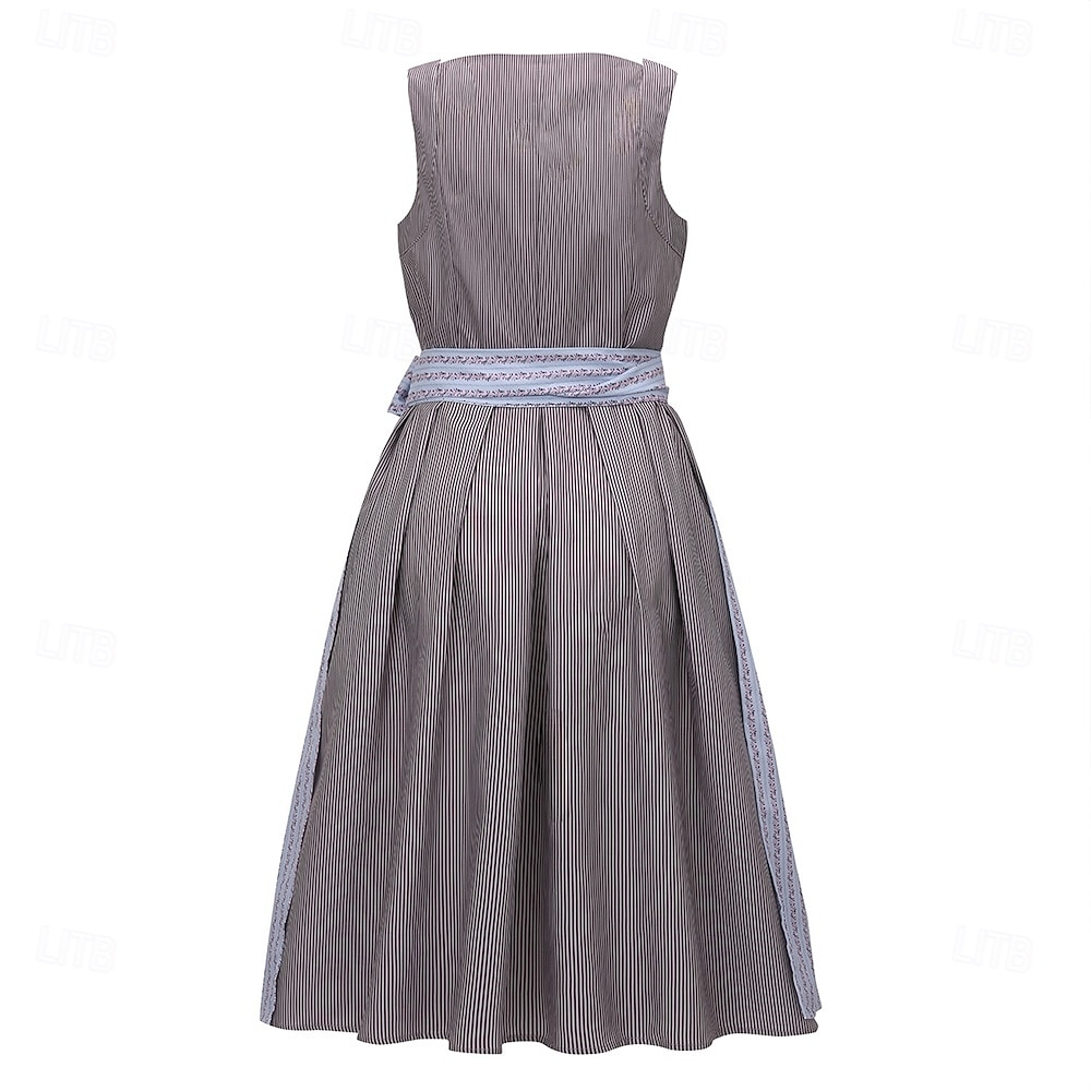 Oktoberfest Vestidos Falda acampanada Trachtenkleader Mucama bávaro Alemán prados Mujer Paño de estilo tradicional Vestido Delantal Sin blusa (75CM) 2026 - $63.99 –P2
