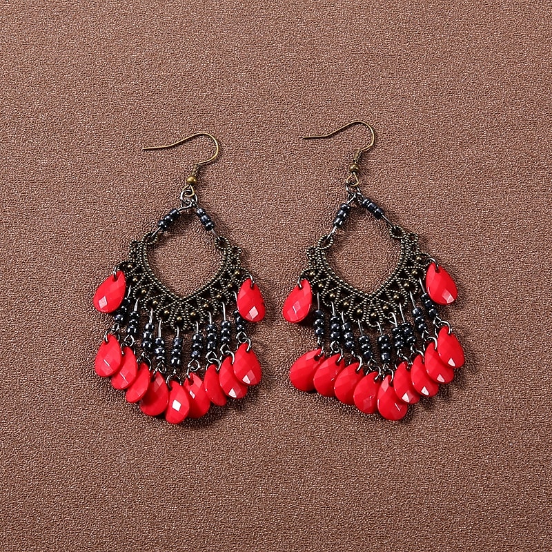 1 Pair Earrings For Women's Street Date Beach Alloy Vintage Style 2025 - $12.49 –P5