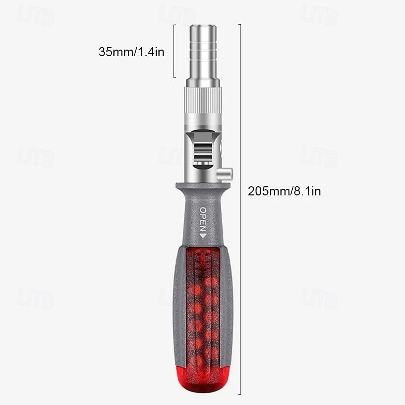 Juego de destornilladores multiherramienta de trinquete 10 en 1, mini destornilladores Phillips magnéticos de punta ranurada, mango antideslizante de doble propósito, puntas reemplazables, kit de 2025 - $17.99 –P7