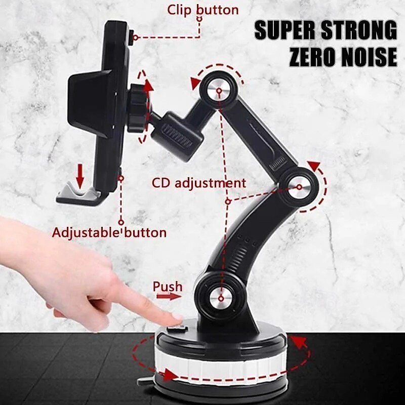 Soporte de teléfono con súper adsorción para salpicadero de coche, soporte con ventosa, soporte universal creativo de navegación, ajustable para parabrisas, soporte para teléfono con GPS y smartphone. 2025 - $15.99 –P7
