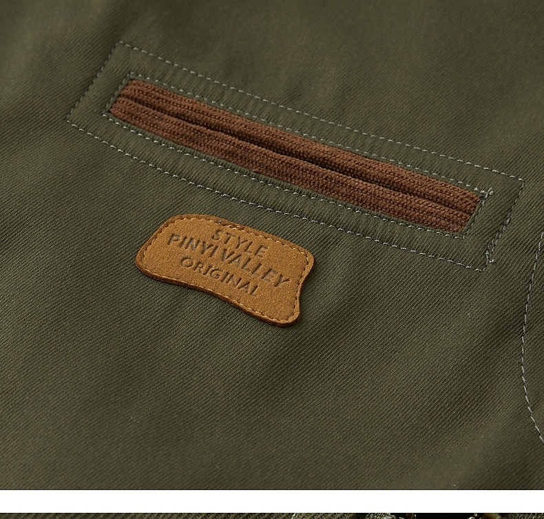 Hommes Veste de camionneur Veste Cargo Veste Tactique Occasionnel Coupe-Vent Zip Up Printemps Automne Couleur Unie ancien Tenu de travail Col de chemise Régulier Kaki Gris foncé Vert Véronèse Veste de 2025 ? $48.99 –P7