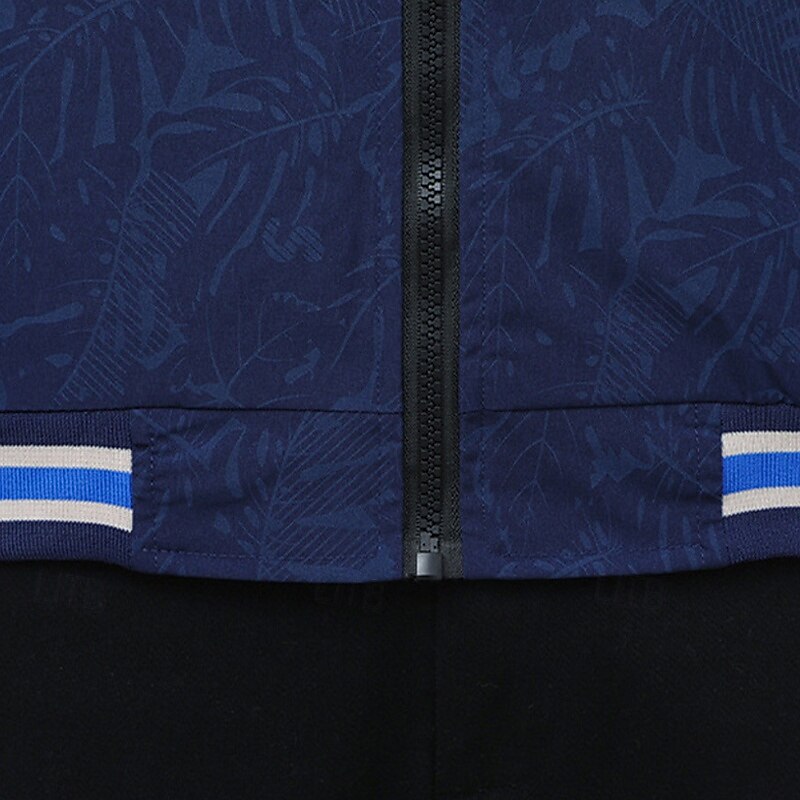Homme Veste Légère Veste Décontractée Vacances Quotidien Avec Poches Printemps Automne Imprimé Mode Classique Col montant Régulier Noir Bleu de minuit Veste de 2025 ? $23.99 –P6