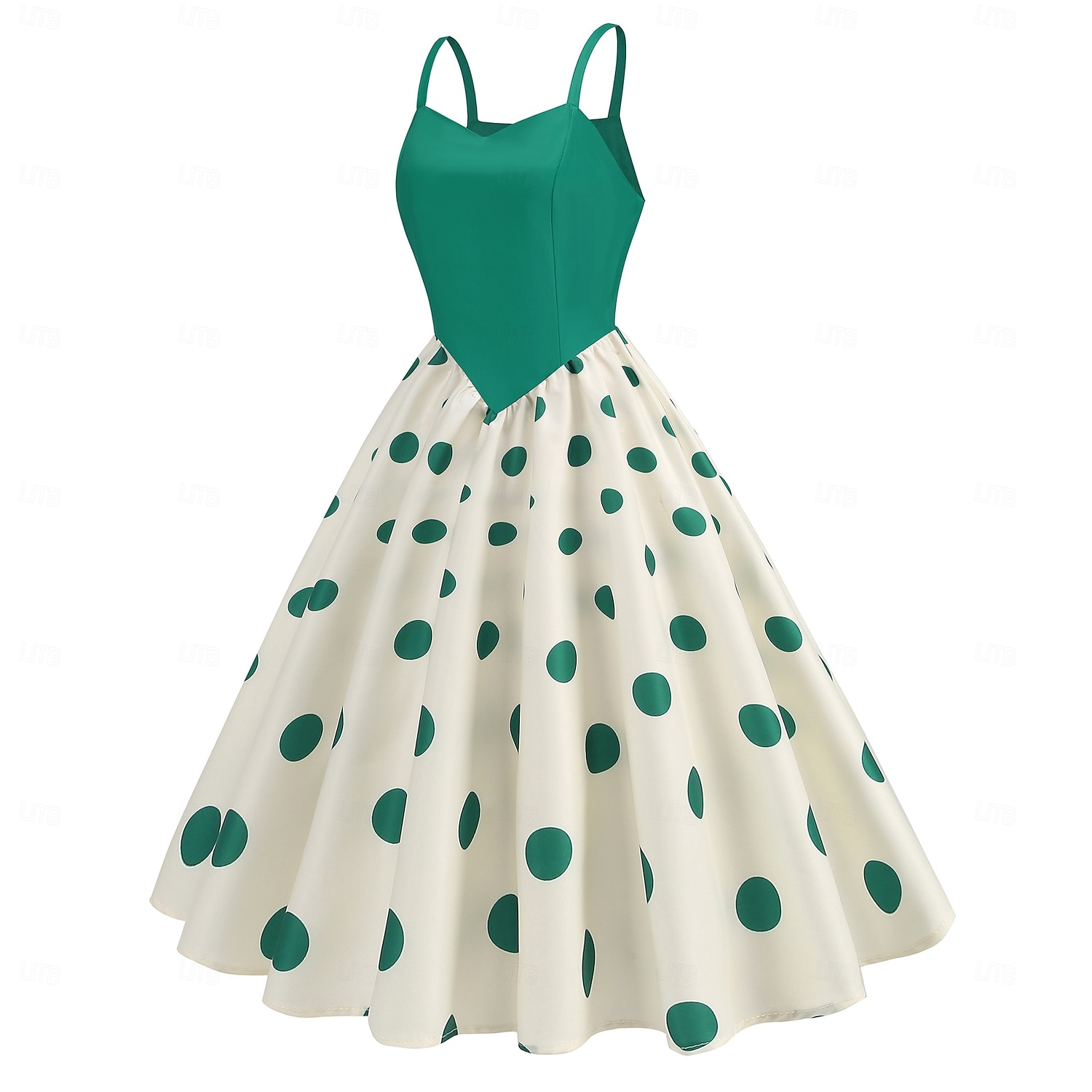 Rétro Vintage Années 1950 Rockabilly Midi Robe trapèze Robe Évasée Coupe ajustée et évasée À pois Femmes Halloween Carnaval Vacances Décontracté Quotidien Soirée à thème rétro Adultes Robe Printemps de 2025 ? $30.99 –P19