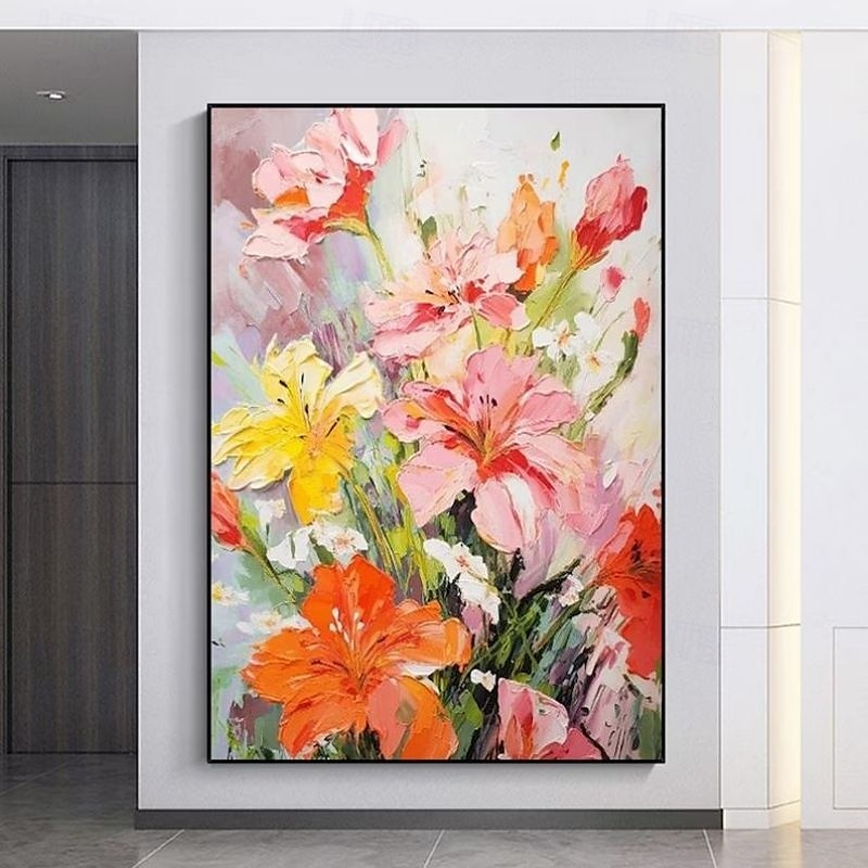 handgemachtes Ölgemälde auf Leinwand, Wandkunst, Dekoration, modern, abstrakt, 3D, dicke Ölblumen für die Inneneinrichtung, gerollt, rahmenlos, ungedehntes Gemälde 2025 - $125.99 –P13
