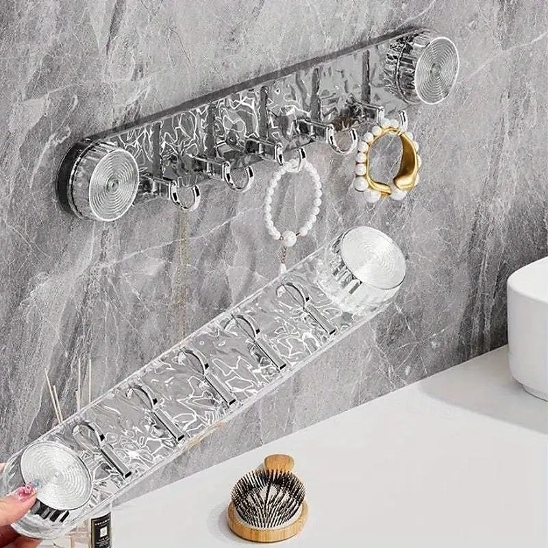Crochet à ventouse rotatif étanche, sans perçage, peu encombrant, crochet pour serviette de douche, cintres pliables en plastique, idéal pour la salle de bain&amp;organisation de la cuisine de 2025 ? $12.49 –P2
