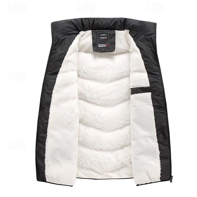 Муж. Жилет для туризма и прогулок Зимнее пальто Флисовый жилет Жилет-пуховик Тепловой жилет Зима Осень на открытом воздухе Сохраняет тепло Жилет Охота Рыбалка Восхождение Черный Желтый Оранжевый 2026 - $48.99 –P6