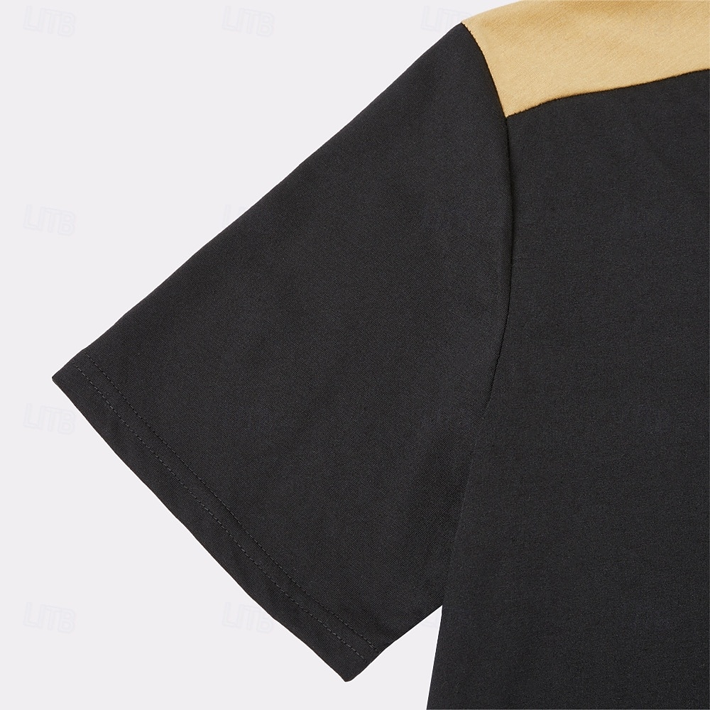 Herr T-shirt T-shirts Kortärmad Krage Sommar Färgblock Vintage Mode Spetsknuten Mönster Ledigt Dagligen Sport Mörkbrun Drak Grey Blå Topp t-shirt för män 2026 - $21.99 –P9