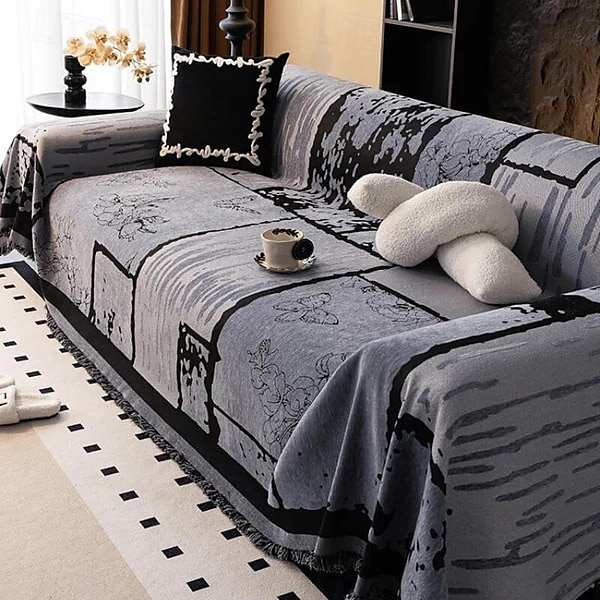 Vintage Chenille Anti-Scratch Sofa Protector Throw Couch Cover Pet Friendly 2025 - $47.99 –P12
