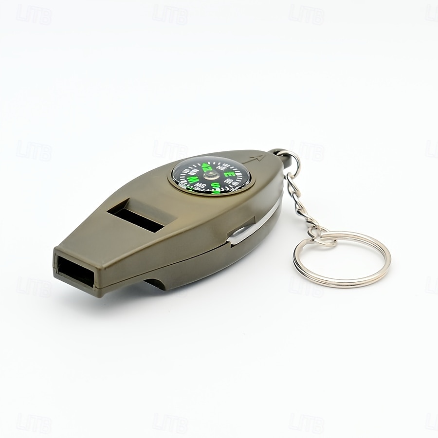 4-in-1 Outdoor Survival Tool Compass Magnifying Glass Thermometer & Emergency Whistle - Durable ABS Material 2025 - $7.99 –P5