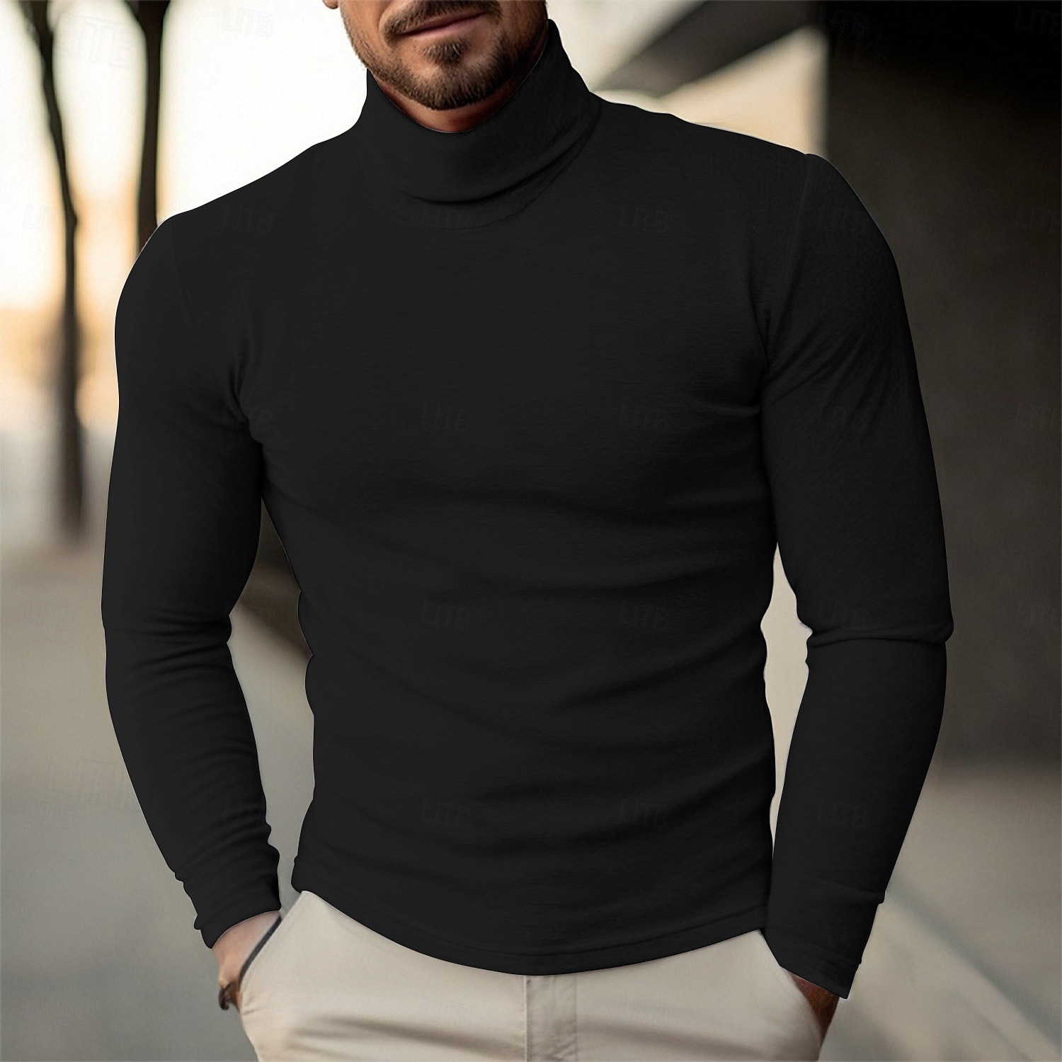 Per uomo Maglione di Natale Maglioni di Natale Maglione per le feste Maglione Maglione a maglia A Coste Maglia Top Regolari Lavorato a maglia Semplice Dolcevita Moda Casual Vacanza Abbigliamento del 2026 a $13.99 –P11