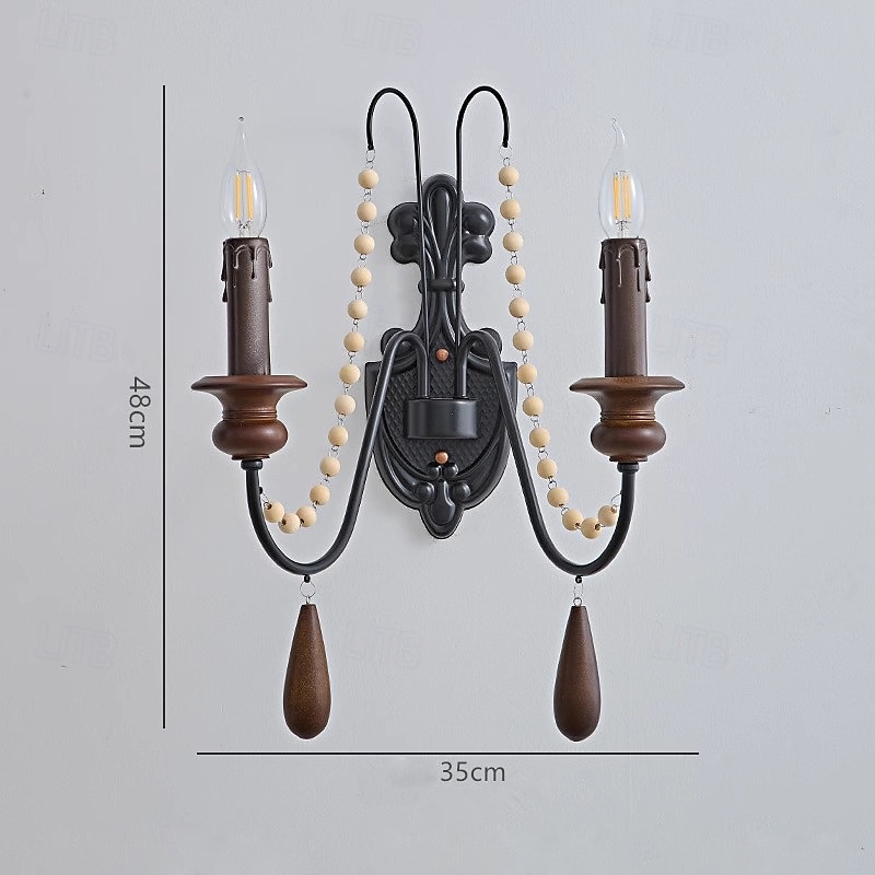 Apliques de pared negros de 1 luz, apliques de pared modernos, apliques de pared de estilo rústico con pantalla de vidrio transparente, apliques de pared para sala de estar, dormitorio, escalera, 2025 - $143.7 –P3