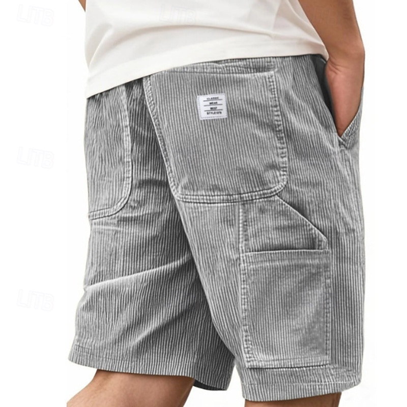 Per uomo Shorts Pantaloncini Estivi Pantaloncini casual Pantaloncini di velluto a coste Tasca Elastico in vita Coulisse Semplice Comodità Traspirante Corto All'aperto Vacanza Canotta sportiva Casual del 2025 a $21.99 –P1
