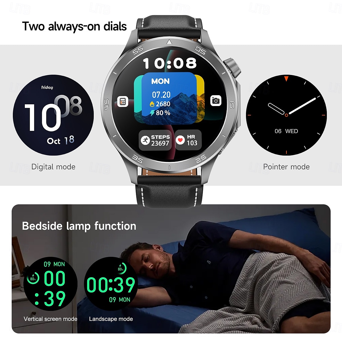 X2 Max Smart Watch 1.53 inch AMOLED HD Screen Bluetooth Call Compass Heart Rate  Fitness Tracker IP68 Waterproof SmartWatch 2025 - $44.99 –P15