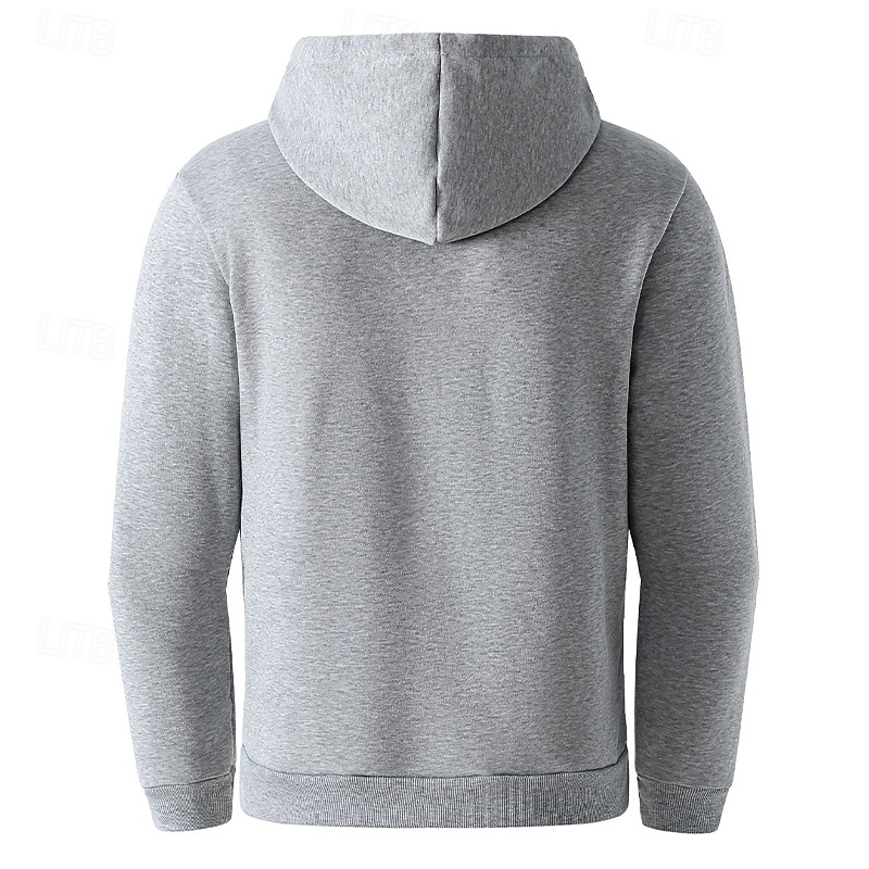 Homme Sweat à capuche Sweat à capuche quart zippé Sweat à capuche tactique Noir Vert Véronèse bleu marine Kaki Gris Clair À capuche Uni Avec Poches Sport & Loisir Occasionnel Quotidien Streetwear de 2025 ? $25.99 –P7