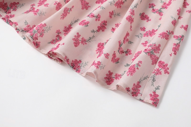 Damskie Sukienka mini Sukienka Boho Codzienne sukienki Letnie sukienki Strój zachodni Zabytkowe Codzienny Plaża Urlop Regularny Kwiaty Bez rękawów Głęboki dekolt w serek Rumiany róż Lato 2026 - $31.99 –P8